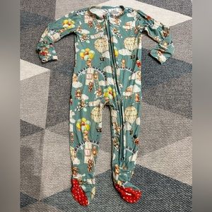 Posh Peanut X FAO Schwarz Teddy Bear Footed Sleeper 18-24